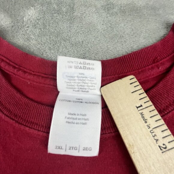 Alabama Crimson Tide Shirt  Mens 2XL Red Short SleeveI bleed Crimson Blood Drive - Picture 7 of 8